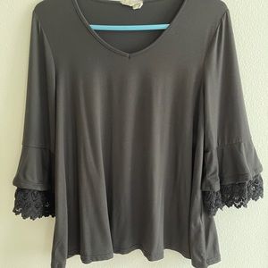 Lace Sleeve Top